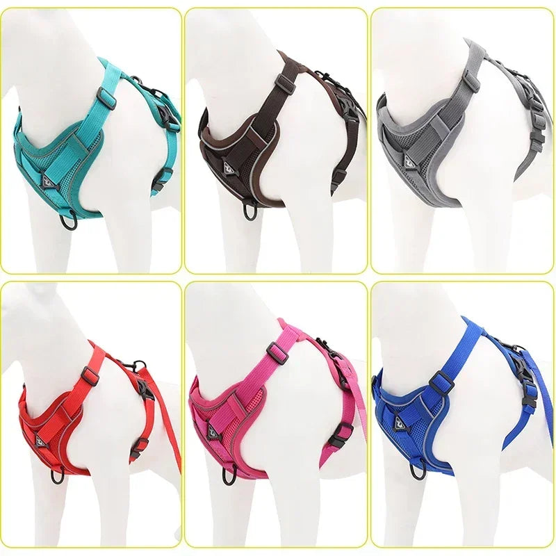 No-Pull Reflective Dog Harness & Leash Set